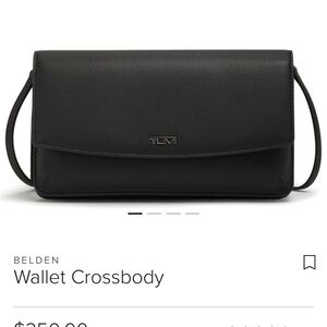 TUMI Black Wallet Crossbody